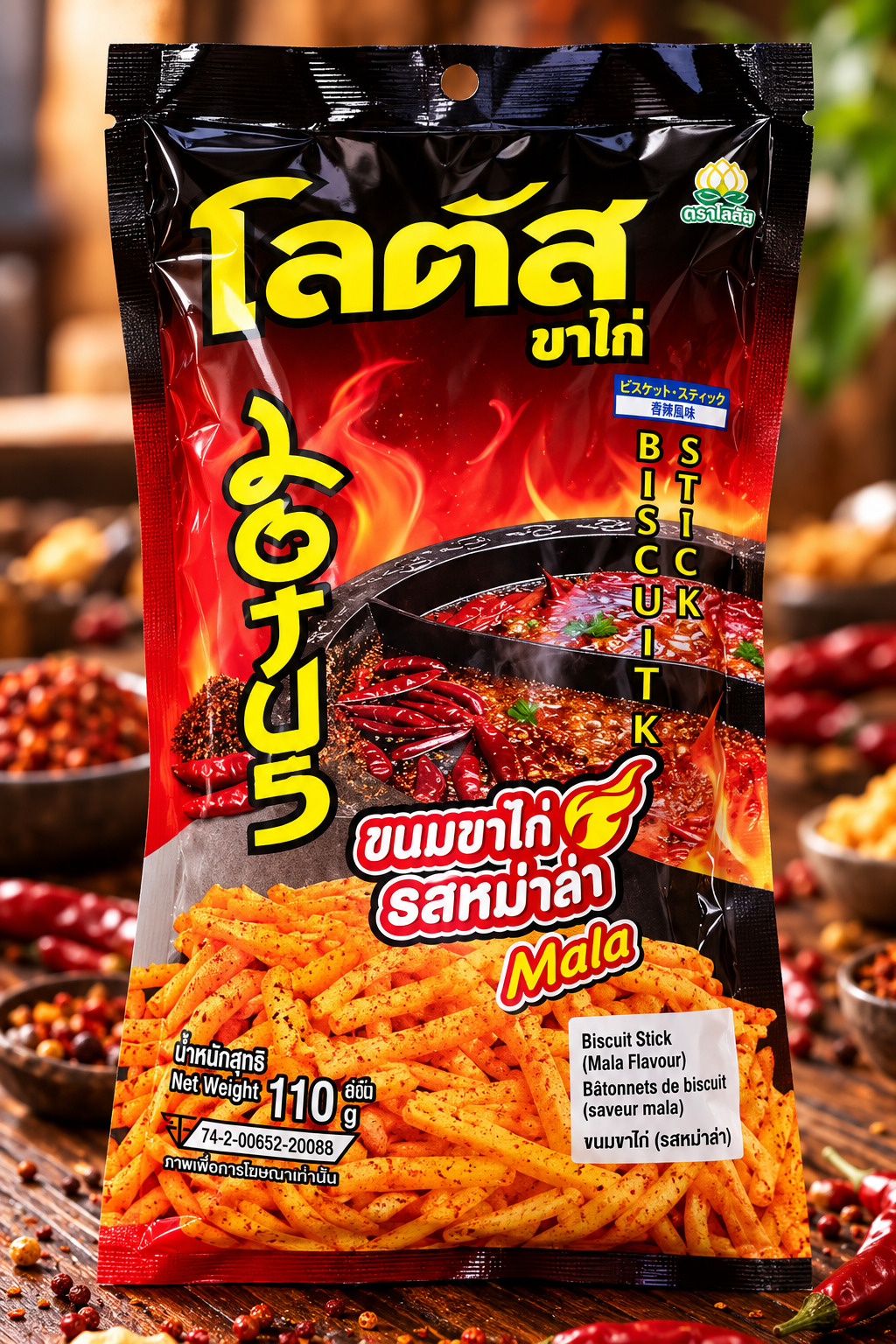 Dorkbua Mala Biscuit Stick – 110 g