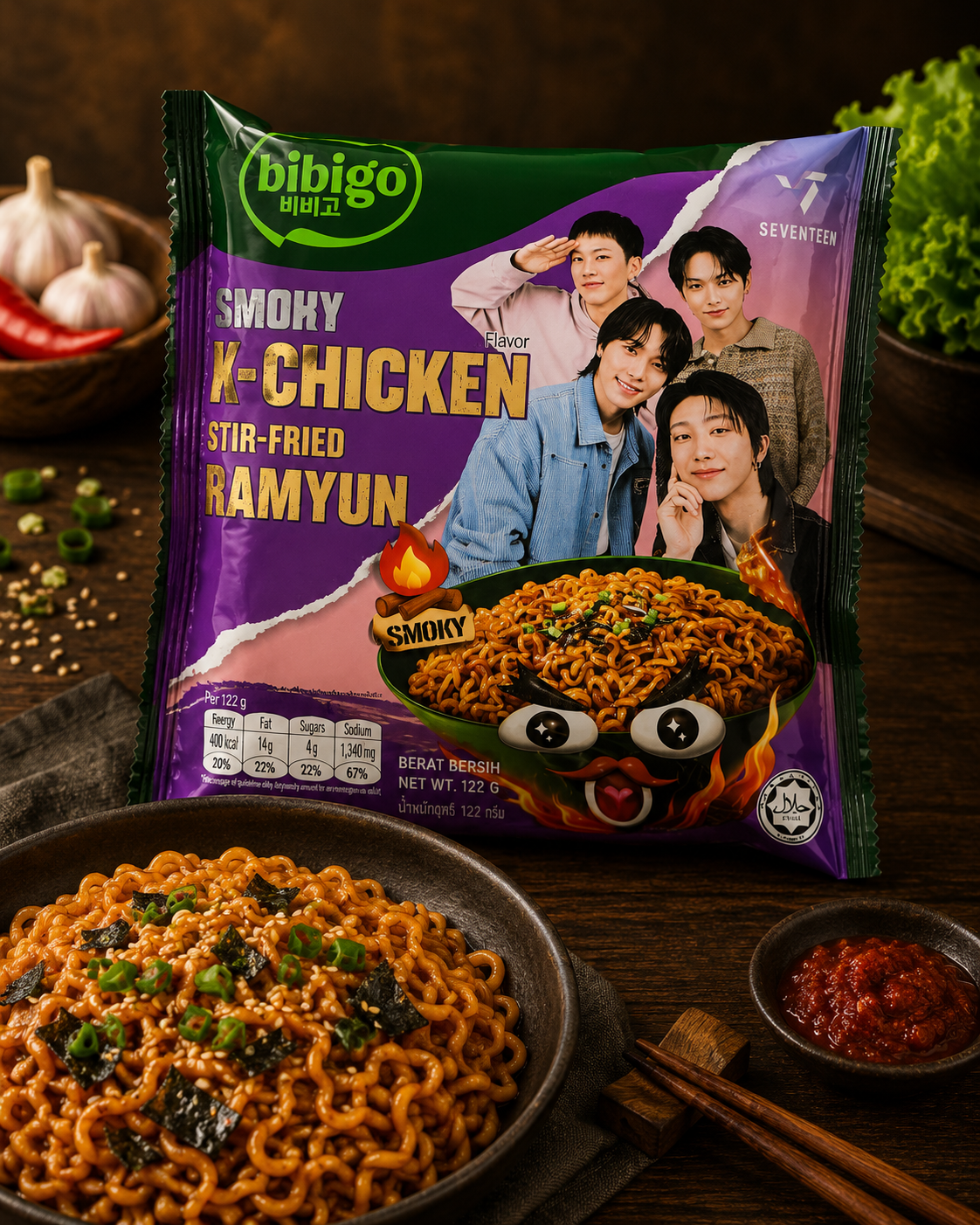 Bibigo Smoky K-Chicken flavor