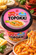 Wang Spicy Carbonara Tteokbokki Bowl – 169 g