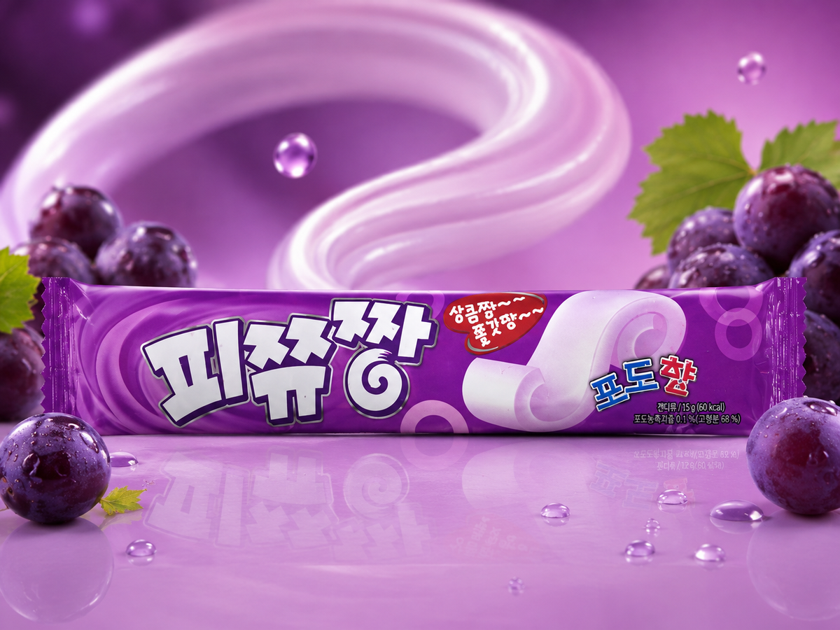Pizzu Jjang Candy Stick – Grape Flavour Korea