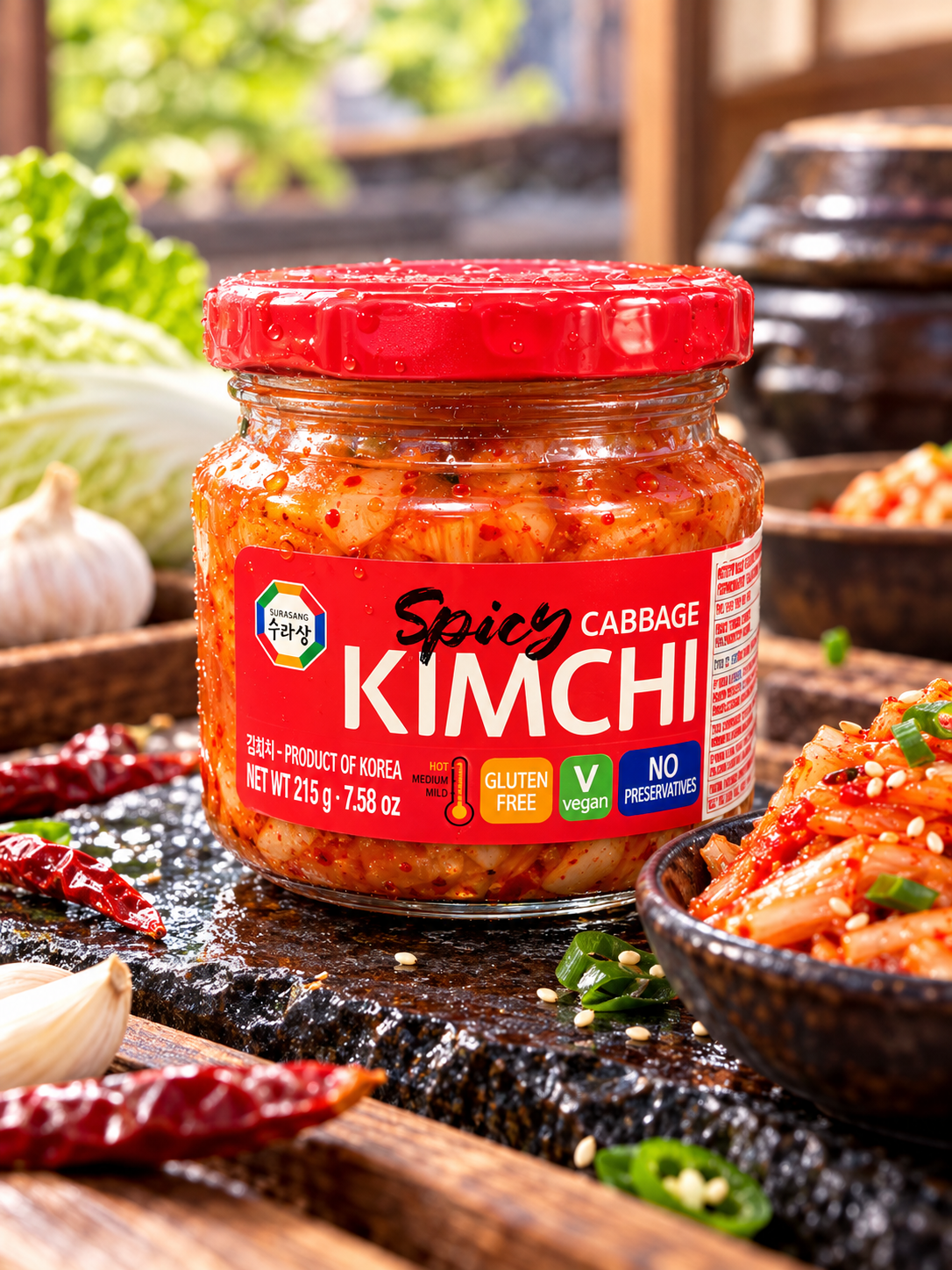 Spicy Vegan Kimchi – 215 g