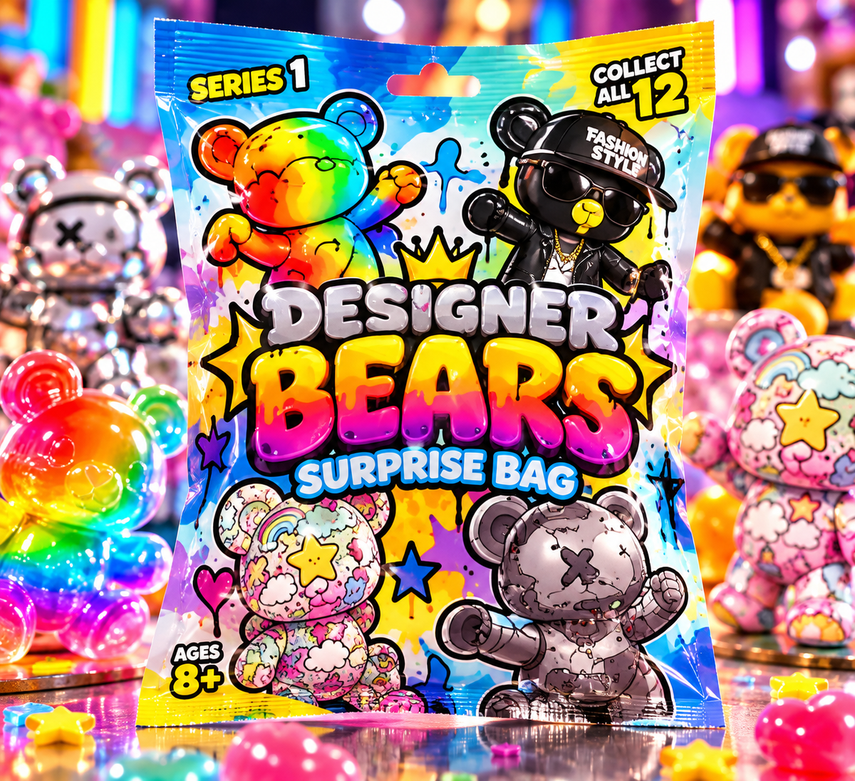 Designer Bears Surprise Bag